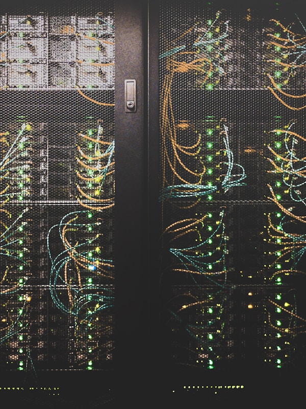 Server racks and IT infrastructure in a data center